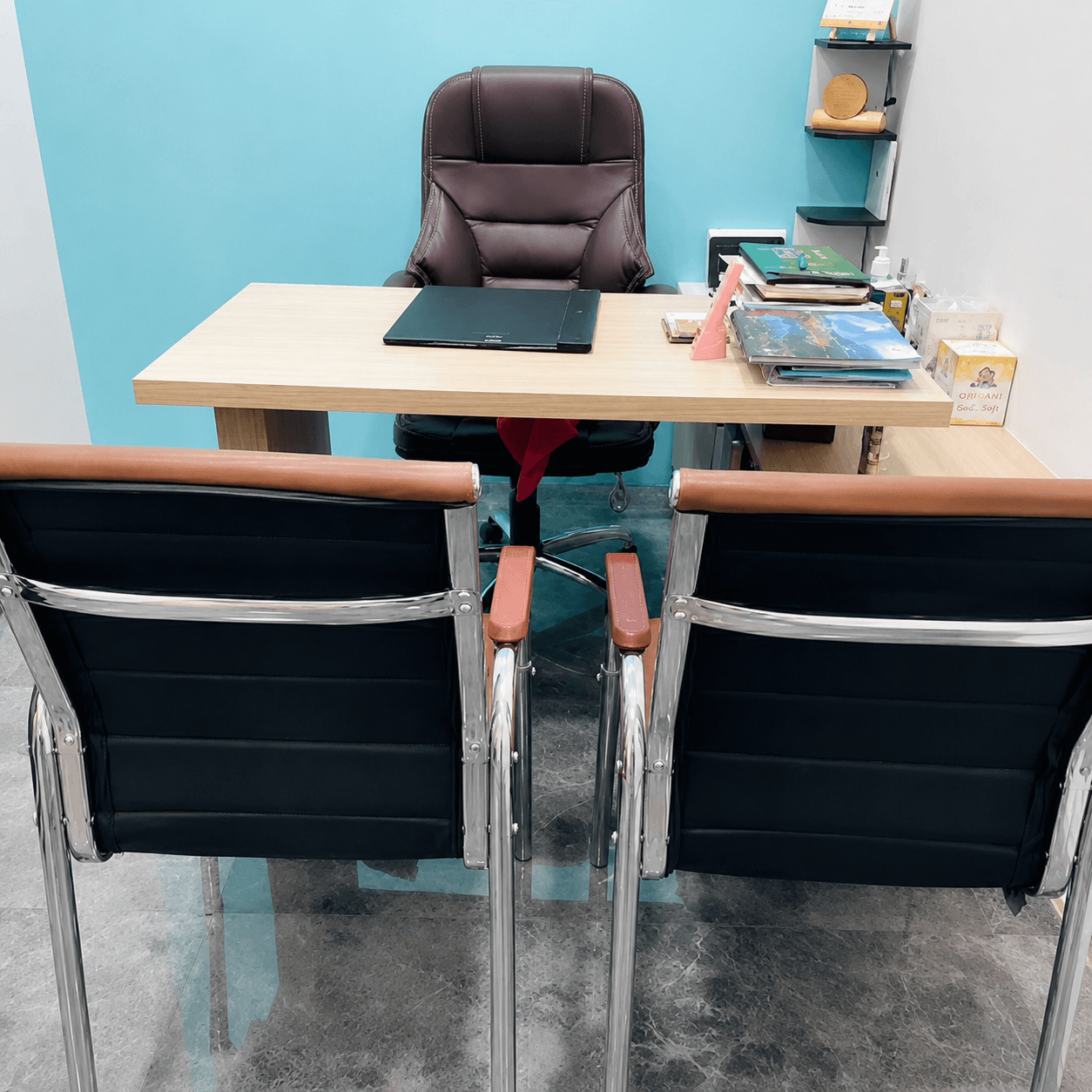 Professional consultation office with modern furniture